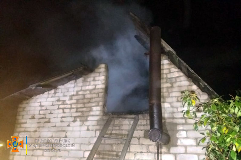 Сгорела баня в селе Вербки - новости Днепра