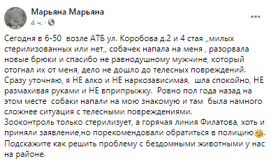 На ж/м Красный Камень стая собак напала на женщину - новости Днепра