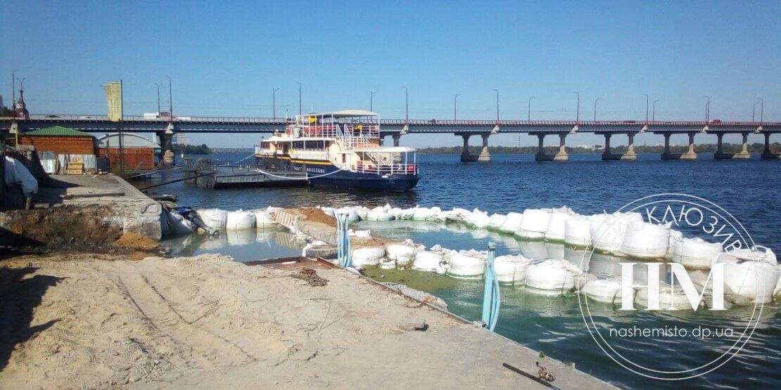 Ремонт ливневого коллектора на набережной - новости Днепра