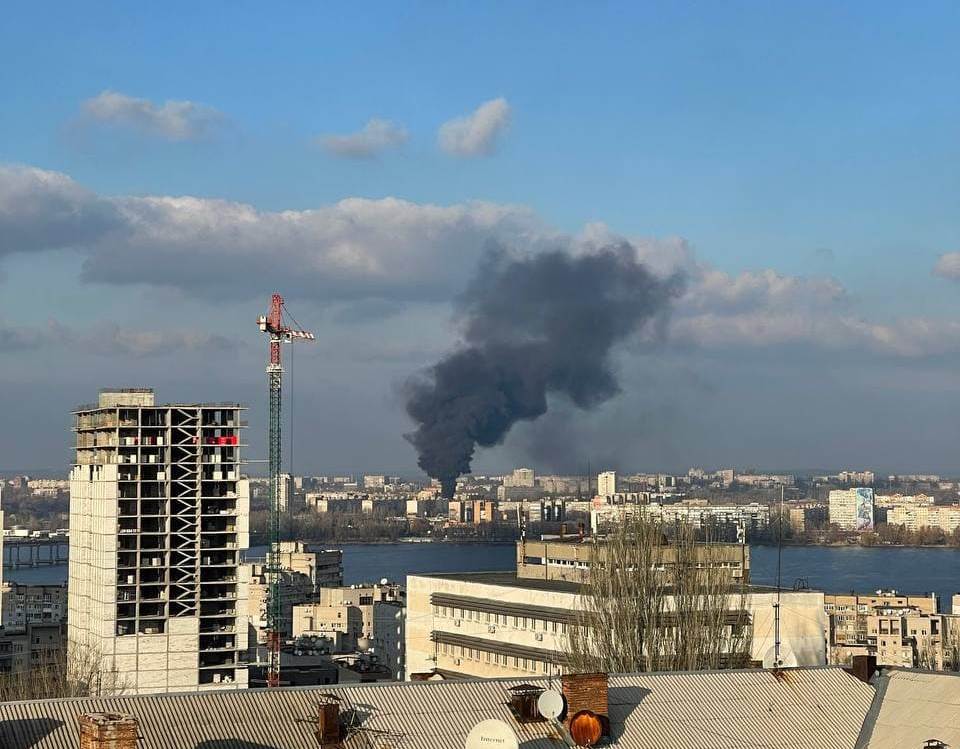 Ужасный пожар на левом берегу - новости Днепра