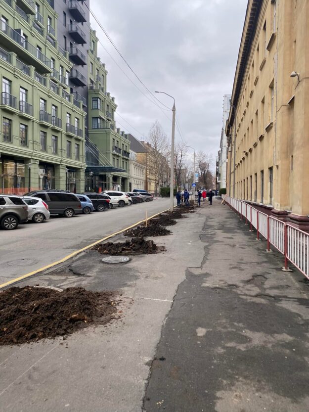 Возле Аграрного университета высаживают деревья - новости Днепра