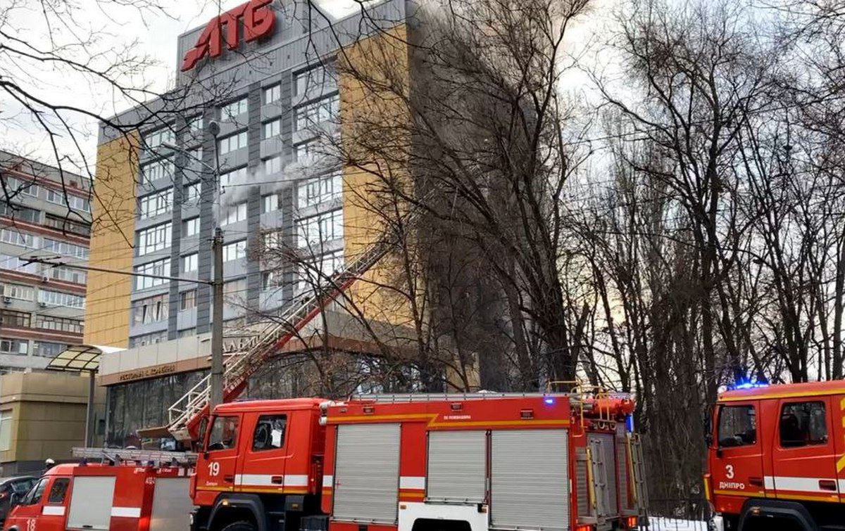Пожар в главном офисе АТБ-Маркет в Днепре: комментарий полиции