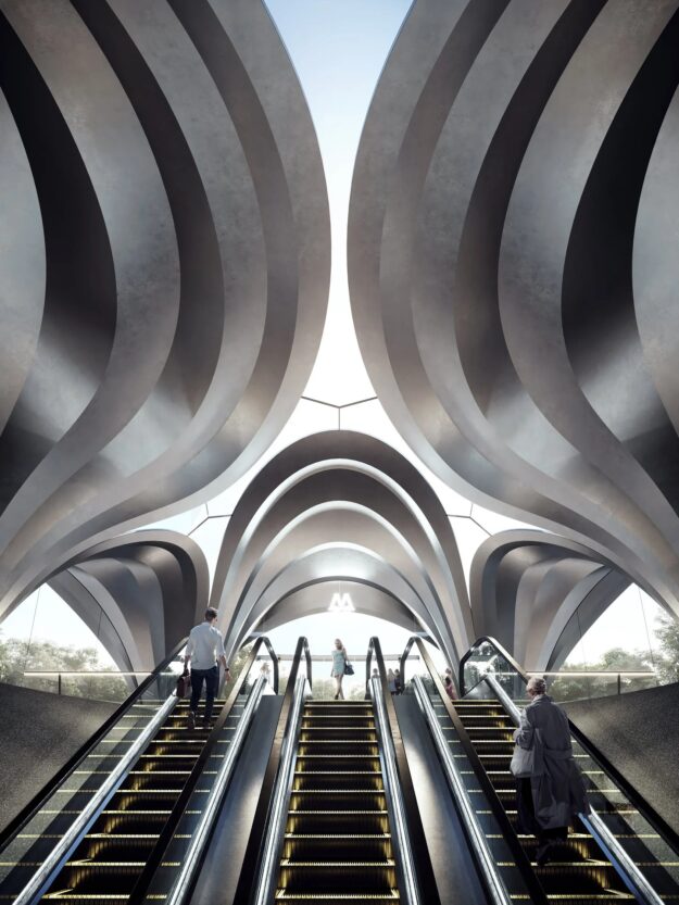 В Днепре показали, как будут выглядеть новые станции метро (фото)