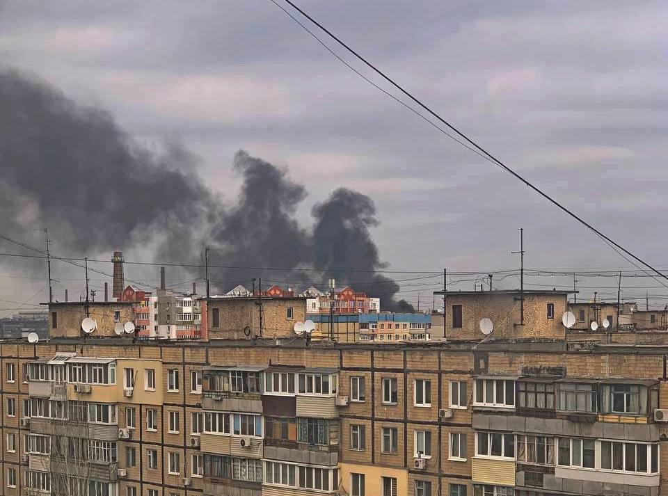 Пожар на левом берегу 22.02.22 (Фото, видео) - новости Днепра