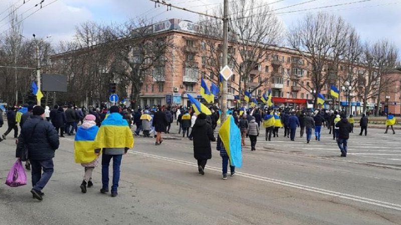 Митинг за Украину в Херсоне 5 марта - новости Днепра