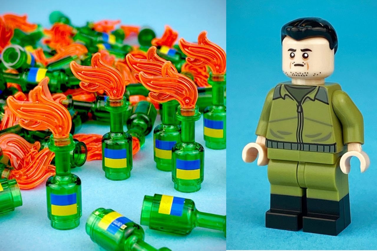Коктейль Молотова и Зеленский: коллекционеры смели новинки от LEGO