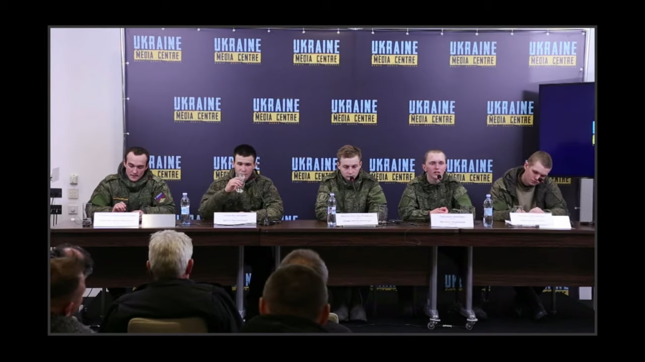 Брифинг пленных русских солдат-срочников (Видео)