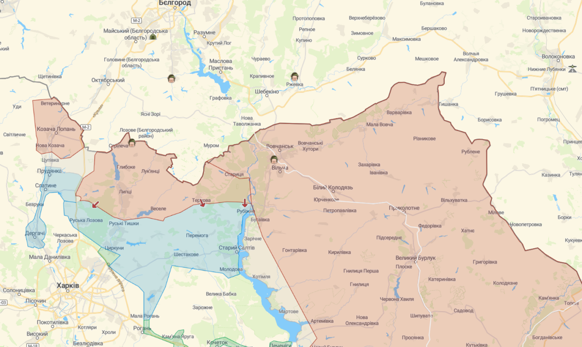Карта бойових дій на 23 червня - Наше Мисто