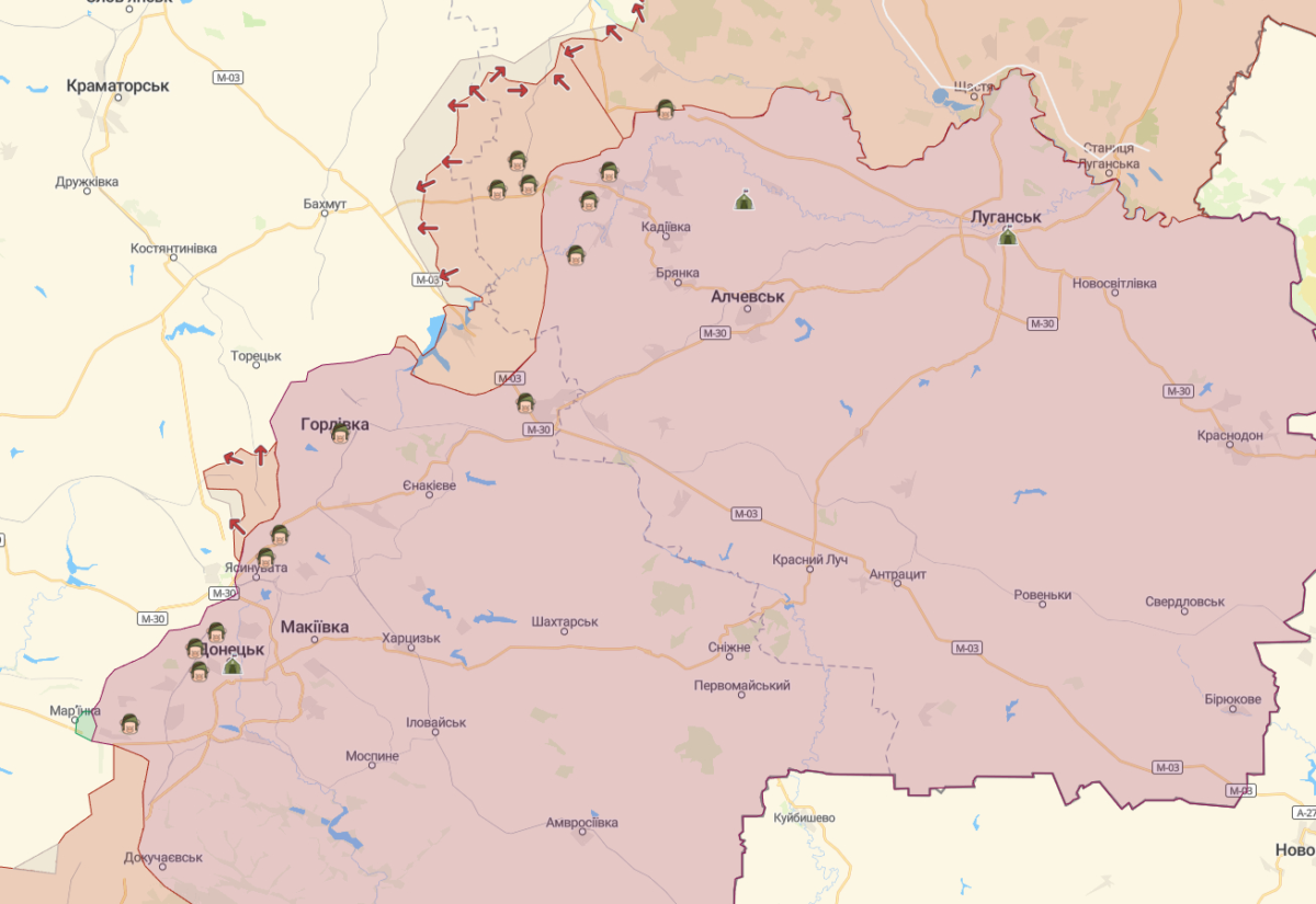 Карта бойових дій на 23 червня - Наше Мисто