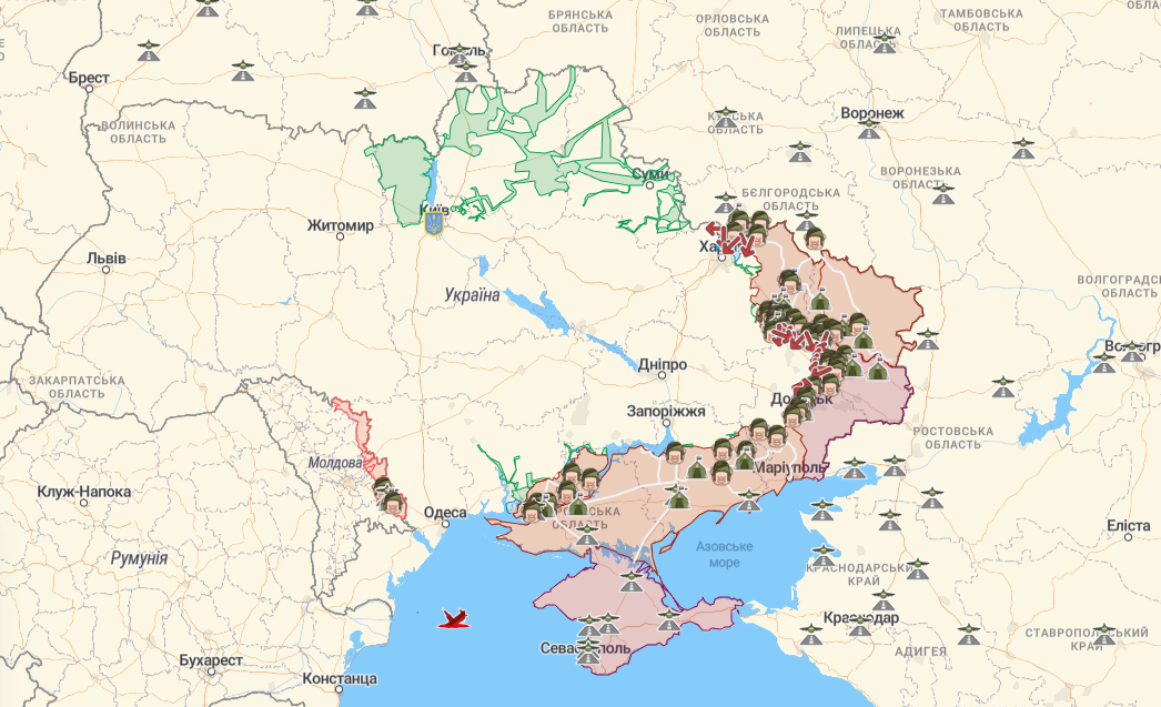 Карта бойових дій на ранок 11 липня - Наше Мисто