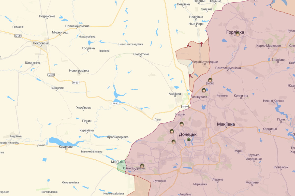 Карта боевых действий на утро 7 июля - Наше Мисто