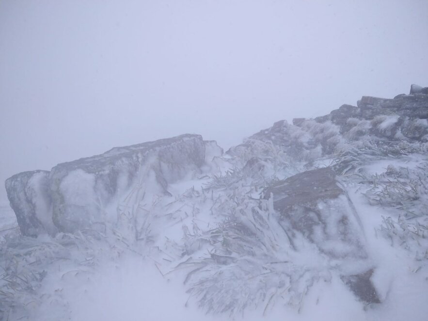 У Карпатах 18 вересня випав сніг. У Мережі публікують вражаючі фотографії та відео з вершин