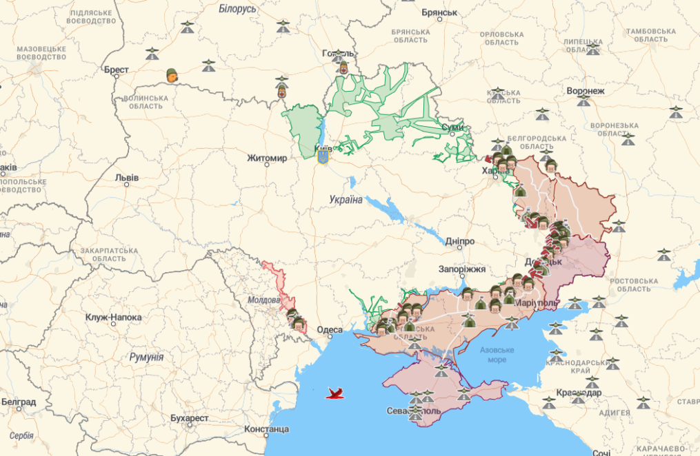 Новини Дніпра: Карта бойових дій на ранок 8 вересня