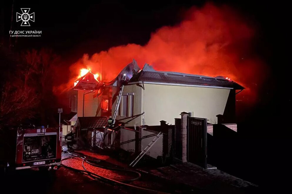 Новини Дніпра: Згорів особняк в Самарському районі