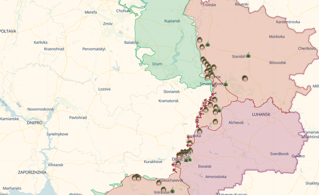 Новини Дніпра: Карта бойових дій 5 січня