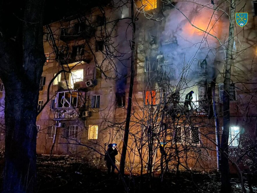Ночью оккупанты нанесли массированный удар по Одессе: есть пострадавшие