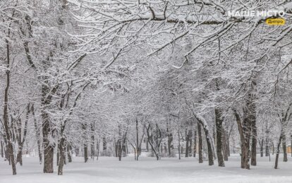 Сніг у Дніпрі