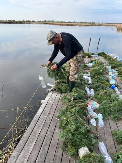 500 штучних гнізд для риб з'явилося на Дніпровському водосховищі