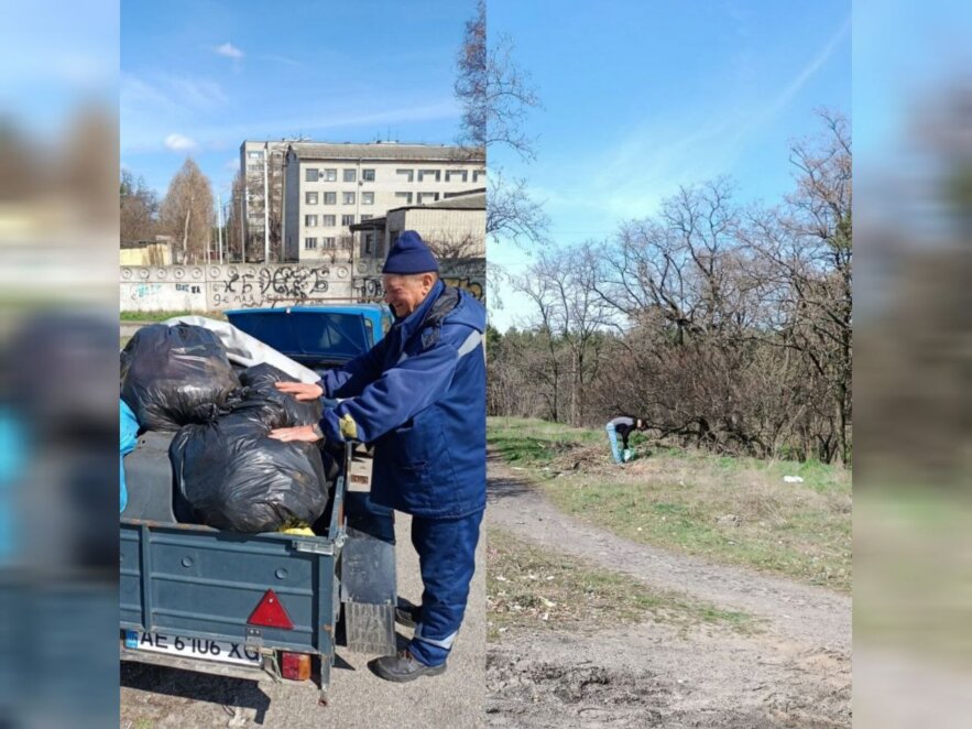 У Дніпрі небайдужі містяни прибрали ліс