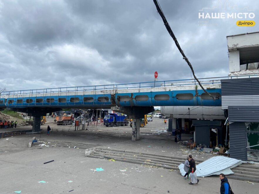 Ракетний удар по автовокзалу Дніпра 19 квітня 2024 - Наше Місто