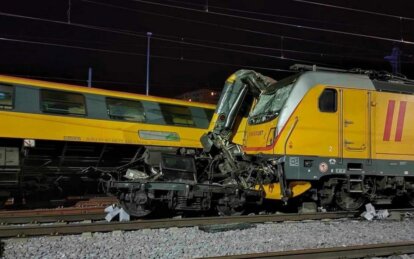 У Чехії пасажирський потяг, що їхав в Україну, зіткнувся з вантажним: є загиблі та постраждалі