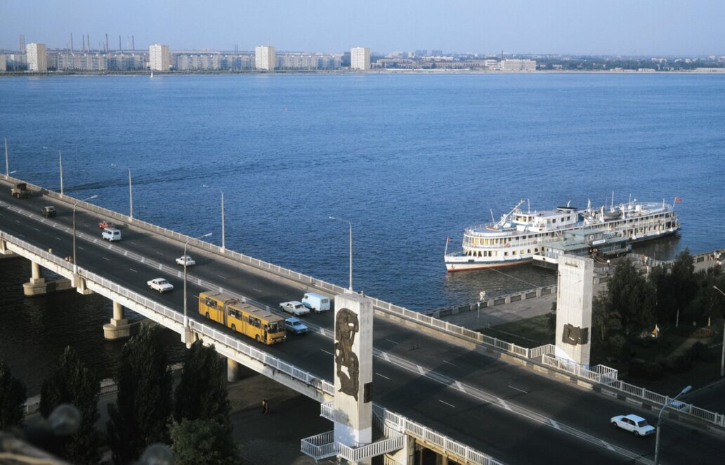 вид на ж/м Солнечный в 1980-е