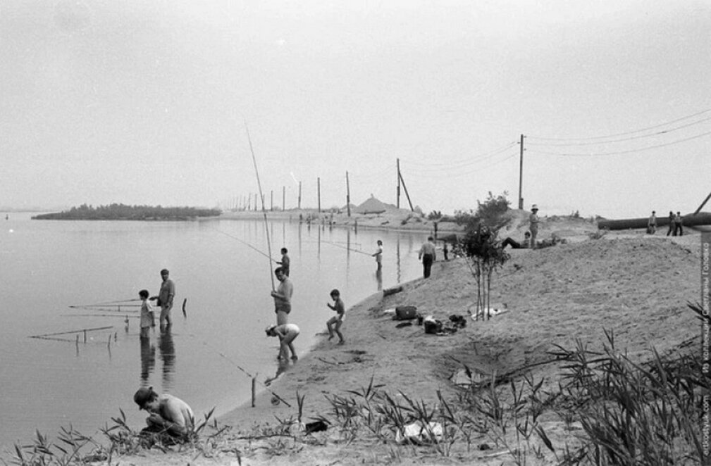 Коса на Победе в Днепре в 1970-х