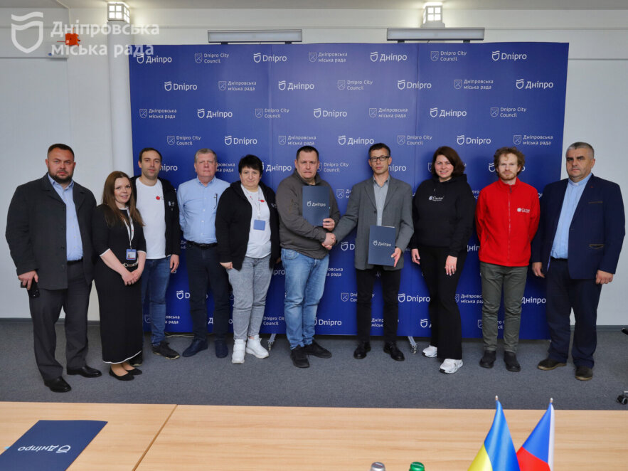 Мерія Дніпра уклала угоду про співпрацю з найстарішою благодійною організацією Чехії Caritas Czech Republic