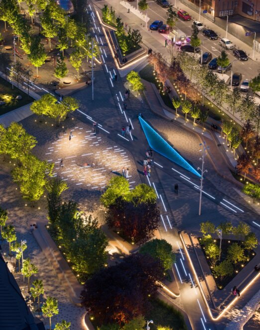 Успенська площа у Дніпрі здобула відзнаку на масштабному архітектурному конкурсі України