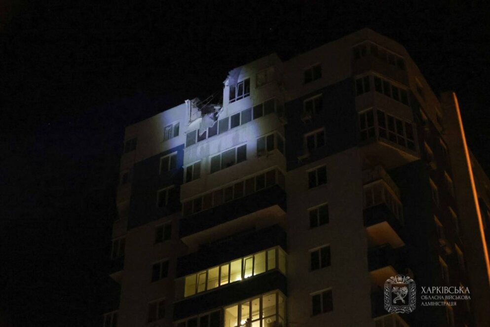 Внаслідок атаки безпілотниками по Харкову постраждало 17 людей, є руйнування