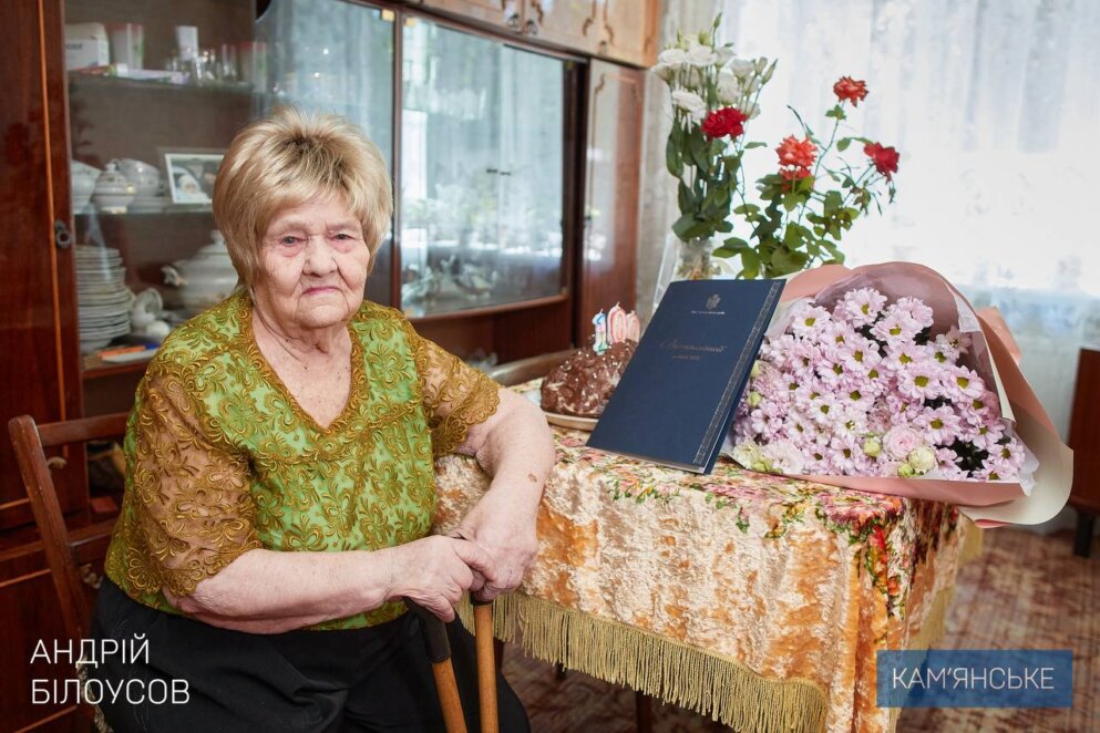 Жителька Дніпропетровщини відзначила столітній ювілей