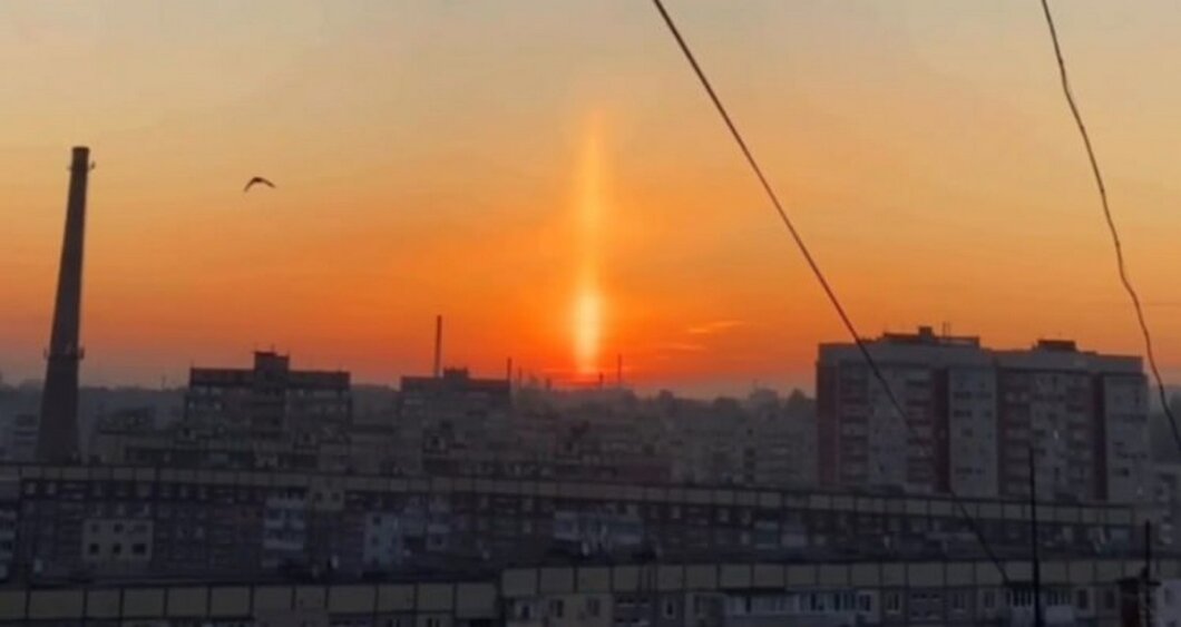 У Дніпрі зафіксували рідкісний сонячний стовп - Наше Місто