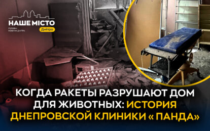 Массированный ракетный удар повредил ветклинику «Панда» в Днепре
