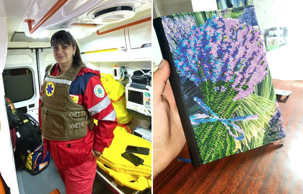 Між викликом і стібком: як лікарка екстреної медичної допомоги з Дніпра відновлює сили через вишивку бісером