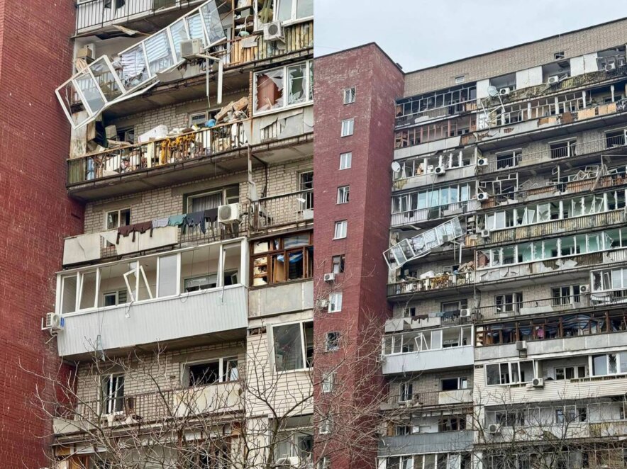 Армія рф атакувала Дніпро: пошкоджені чотири багатоповерхівки та три дитячі садочки