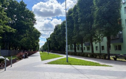 Фарбують, озеленюють, запускають полив: як змінюється зона відпочинку по вул. Інженерній у Дніпрі
