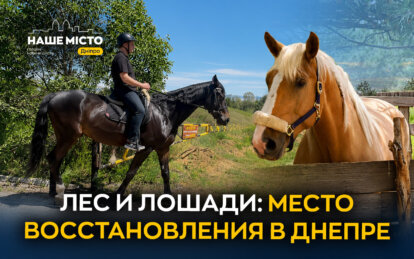 Иппотерапия в лесу: в Днепре работает уникальное пространство реабилитации для военных и горожан