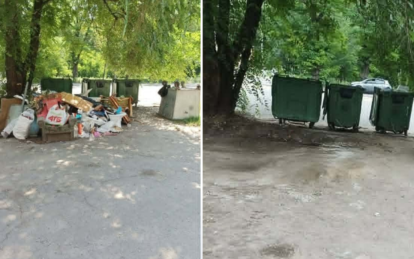 В Днепре продолжают убирать стихийные свалки и вывозить мусор по заявкам жителей