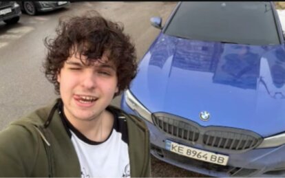 Блогер Потеряйло Кучер заявив, що не чув про ДТП на Робочій за участю його BMW