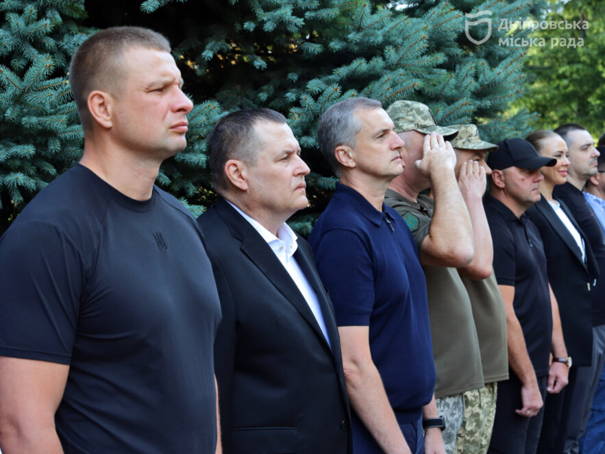 У Дніпрі в День Державного прапора урочистого підняли Український стяг