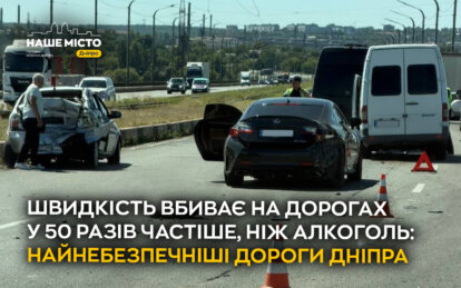 За січень–липень 2026 року в області сталося 1661 ДТП через перевищення швидкості. Це майже 42% усіх аварій, загинули 46 людей. МВС пропонує підвищити штрафи до 17 тисяч гривень.