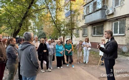 В Днепре продолжается утепление фасадов домов: как проходят работы на проспекте Калнышевского