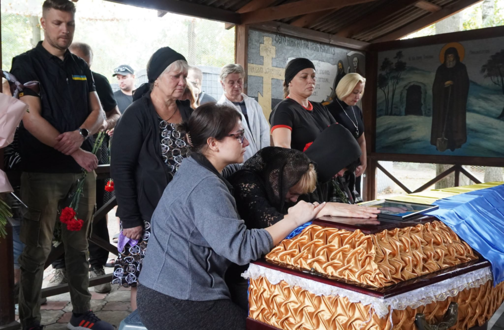 провели в останню путь старшого солдата Олександра Юдіна 